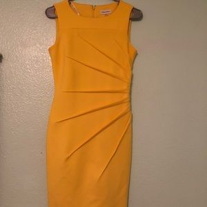 Calvin Klein Yellow Dress